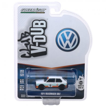 Carro Greenlight Club V-dub - Volkswagen Golf 1974 - Escala 1/64 (29980-c)