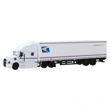 Caminhão Greenlight - Mack Anthem 2019 With Trailer Usps - Escala 1/64 (30090)