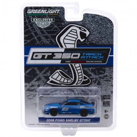 Carro Greenlight Hobby Exclusive - Ford Shelby Gt350 2016 Track Attack - Escala 1/64 (30109)