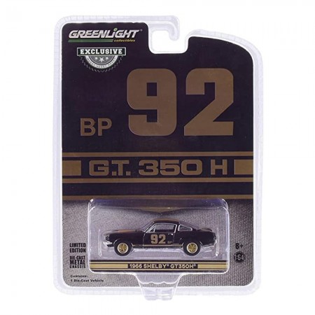 Carro Greenlight Hobby Exclusive - Shelby Gt350h 1966 Black/gold Bp 92 - Escala 1/64 (30123)
