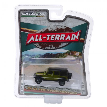 Carro Greenlight All-terrain - Jeep Wrangler Unlimited Mountain Edition 2010 - Escala 1/64 (35150-e)