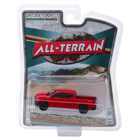 Carro Greenlight All-terrain - Chevrolet Silverado Trail Boss 2019 - Escala 1/64 (35150-f)