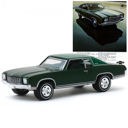Carro Greenlight Vintage Ad Cars - Chevrolet Monte Carlo 1970 - Escala 1/64 (39030-d)