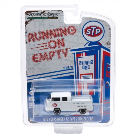Carro Greenlight Running On Empty - Volkswagen Type 2 Double Cab 1976 Stp - Escala 1/64 (41100-d)