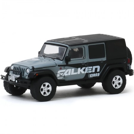 Carro Greenlight Running On Empty - Jeep Wrangler Unlimited 2014 Falken Tires - Escala 1/64 (41100-e)