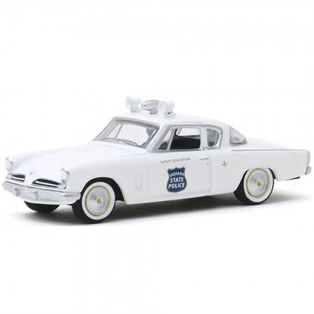Carro Greenlight Hot Pursuit - Studebaker Commander Coupe 1953 - Escala 1/64 (42910-a)