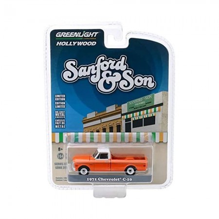 Carro Greenlight Hollywood Sanford & Son - Chevrolet C-10 1971 - Escala 1/64 (44860-a)