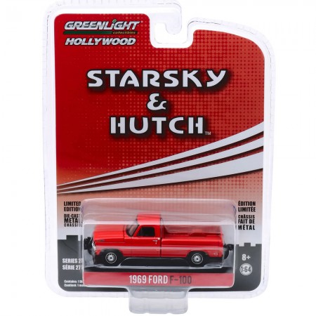 Carro Greenlight Hollywood Starsky & Hutch - Ford F-100 1969 - Escala 1/64 (44870-b)