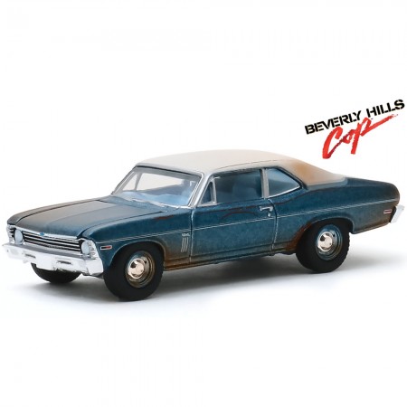 Carro Greenlight Hollywood Beverly Hills Cop - Chevrolet Nova 1970 - Escala 1/64 (44870-d)