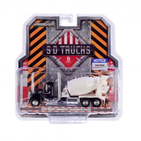 Caminhão Greenlight Sd Trucks - Mack Granite Concrete Mixer 2019 - Escala 1/64 (45090-b)