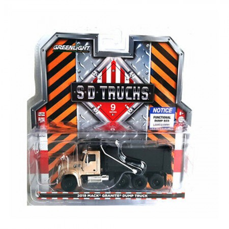 Caminhão Greenlight Sd Trucks - Mack Granite Dump Truck 2019 - Escala 1/64 (45090-c)
