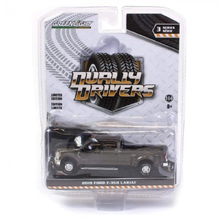 Carro Greenlight Dually Drivers - Ford F-350 Lariat 2019 - Escala 1/64 (46030-f)
