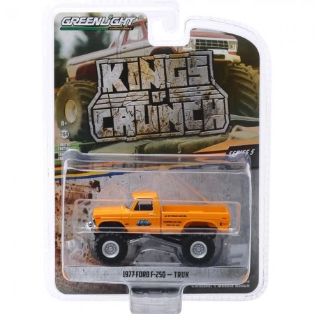 Carro Greenlight Kings Of Crunch - Ford F-250 Truk 1977 - Escala 1/64 (49050-b)