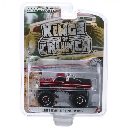 Carro Greenlight Kings Of Crunch - Chevrolet K-20 Taurus 1986 - Escala 1/64 (49060-d)