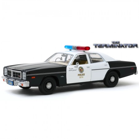 Carro Greenlight Hollywood The Terminator - Dodge Monaco 1977 Police - Escala 1/24 (84101)