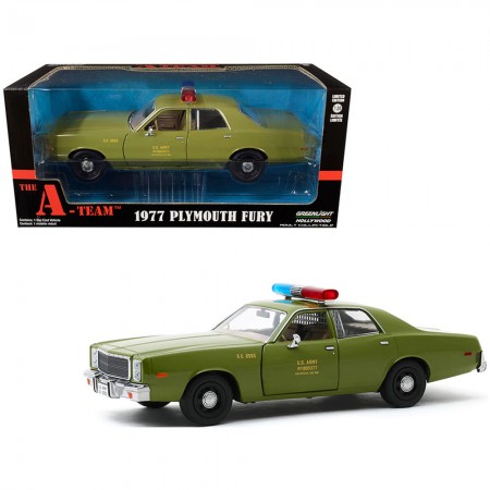 Carro Greenlight Hollywood The A-team - Plymouth Fury 1977 - Escala 1/24 (84103)