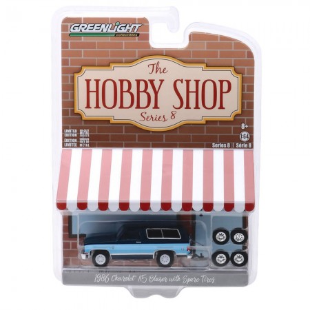 Carro Greenlight The Hobby Shop - Chevrolet K5 Blazer With Spare Tires 1986 - Escala 1/64 (97080-e)