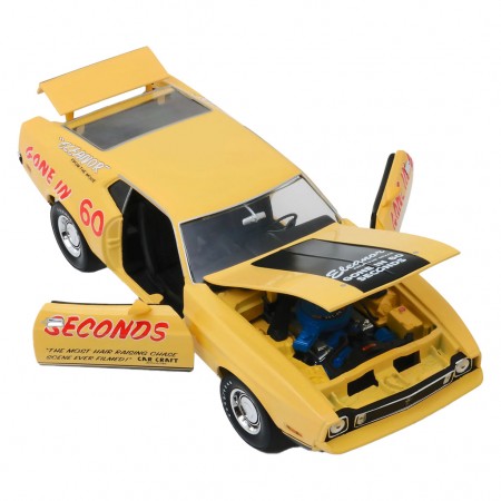 Carro Greenlight Hollywood Gone In 60 Seconds - Ford Mustang Mach 1 Custom Eleanor 1973 (tributo Pós-filme) - Escala 1/18 (13548)