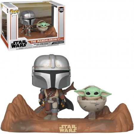 Funko Pop Star Wars The Mandalorian Television Moments - The Mandalorian With The Child 390
