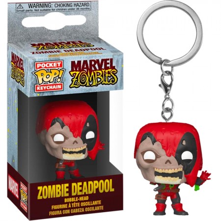 Chaveiro Funko Pocket Pop Keychain Marvel Zombies - Zombie Deadpoll