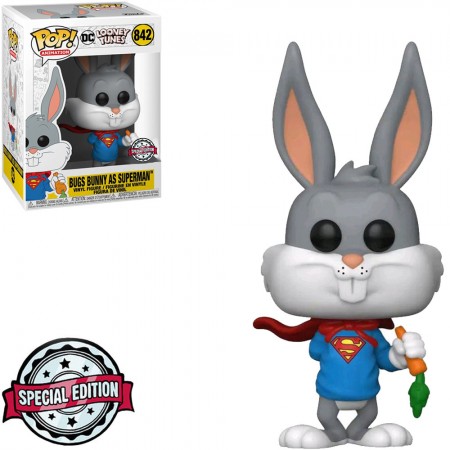 Funko Pop Looney Tunes Dc Comics Exclusive - Bugs Bunny As Superman 842