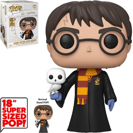 Funko Pop Harry Potter - Harry With Hedwig (super Sized 18