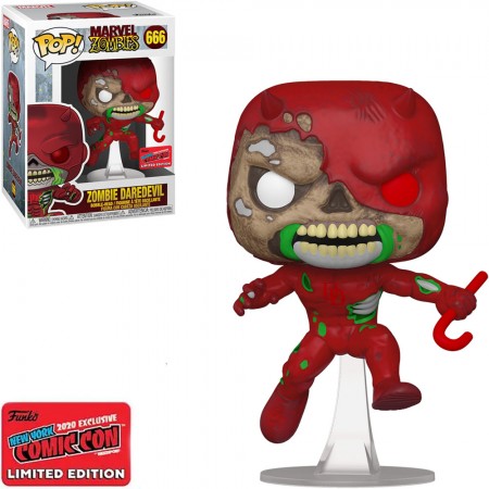 Funko Pop Marvel Zombies Exclusive Nycc 2020 - Zombie Daredevil 666