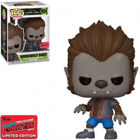 Funko Pop Television The Simpsons Treehouse Of Horror Exclusive Nycc 2020 - Warewolf Bart 1034