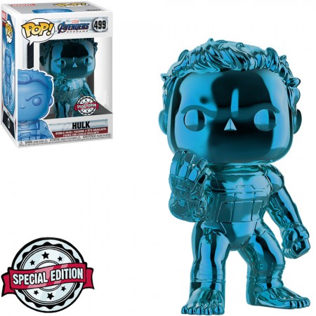 Funko Pop Marvel Avengers Endgame Exclusive - Hulk 499 (chrome Blue)