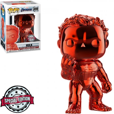 Funko Pop Marvel Avengers Endgame Exclusive - Hulk 499 (chrome Red)