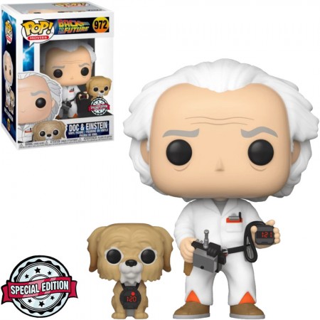 Funko Pop Movies Back To The Future Exclusive - Doc & Einstein 972