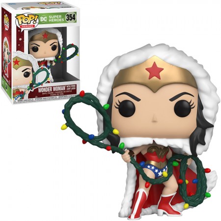 Funko Pop Heroes Dc Holiday - Wonder Woman With String Light Lasso 354