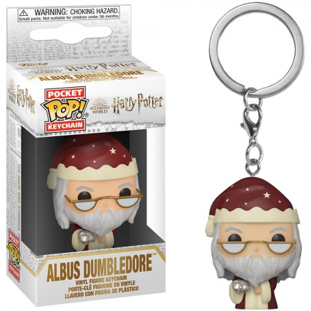 Chaveiro Funko Pocket Pop Keychain Harry Potter - Albus Dumbledore (holiday)