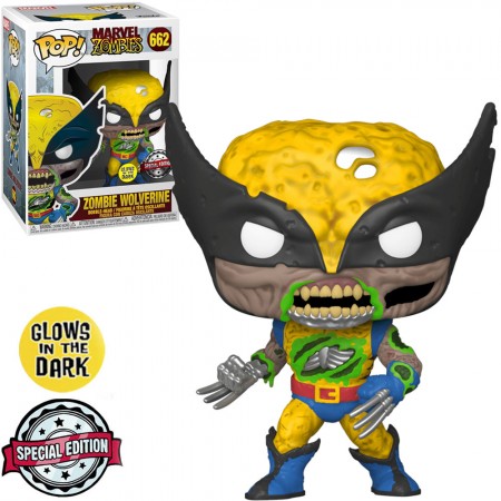 Funko Pop Marvel Zombies Exclusive - Zombie Wolverine 662 (glows In The Dark)