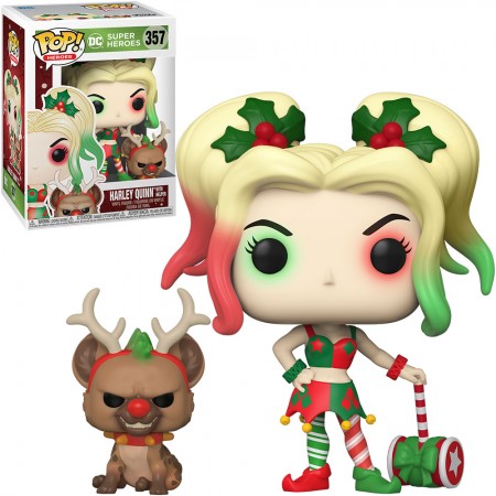 Funko Pop Dc Super Heroes - Harley Quinn With Helper (holiday) 357