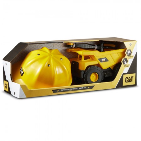 Caminhão Caterpillar - Construction Fleet Sand Set (com Capacete)