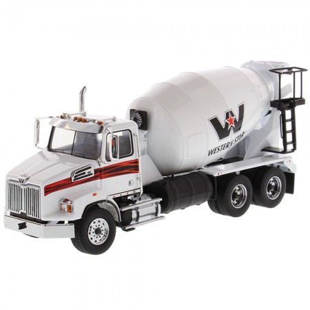 Caminhão Diecast Masters - Western Star 4700 Sf Concrete Mixer White - Escala 1/50 (71035)