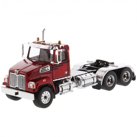 Caminhão Diecast Masters - Western Star 4700 Sf Tandem Tractor Red - Escala 1/50 (71037)