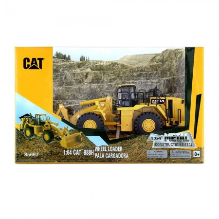 Escavadeira Caterpillar Metal Construction - Wheel Loader 988h - Escala 1/64 (85697)
