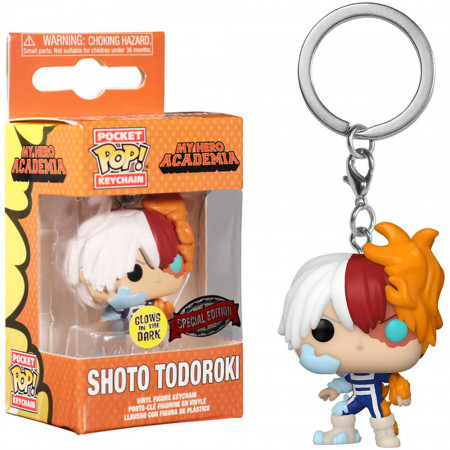 Chaveiro Funko Pocket Pop Keychain My Hero Academia Exclusive - Shoto Todoroki (glows In The Dark)