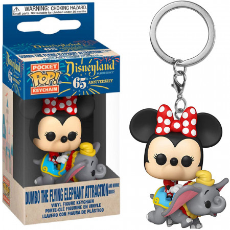 Chaveiro Funko Pocket Pop Keychain Disneyland Resort - Dumbo The Flyng Elephant Attraction (and Minnie)