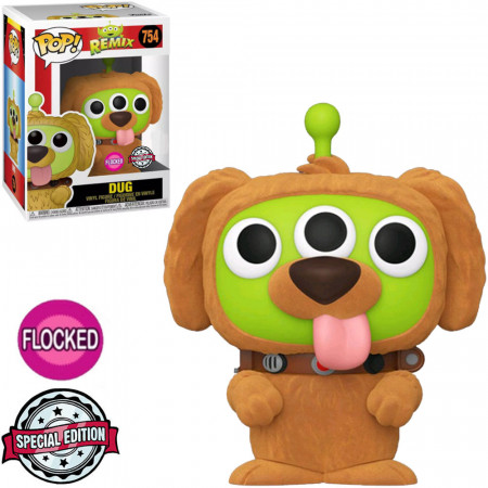Funko Pop Disney Pixar Alien Remix Exclusive - Dug 754 (flocked)