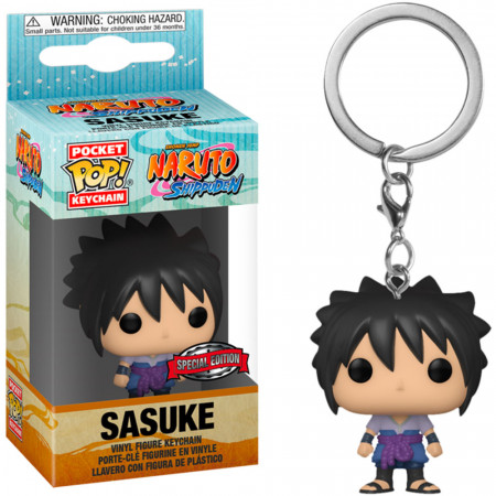 Chaveiro Funko Pocket Pop Keychain Naruto Shippuden Exclusive - Sasuke