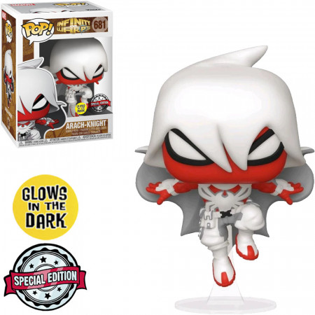 Funko Pop Marvel Infinity Warps Exclusive - Arach-knight 681 (glow In The Dark)