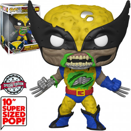 Funko Pop Marvel Zombies Exclusive - Zombie Wolverine 696 (super Sized 10