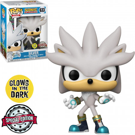Funko Pop Sonic The Hedgehog Exclusive - Silver 633 (glow In The Dark)