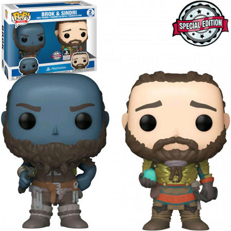 Funko Pop Playstation God Of War Exclusive - Brok & Sindri (2 Pack)