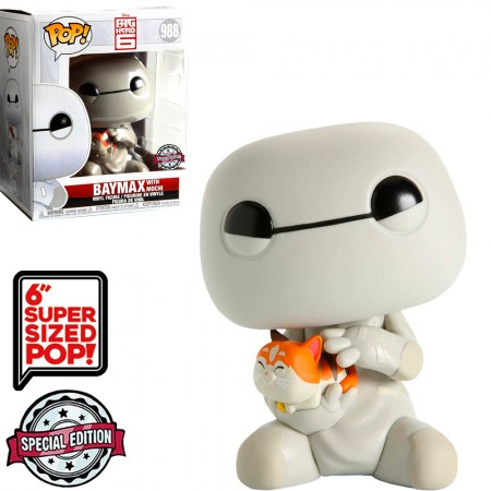 Funko Pop Disney Big Hero 6 Exclusive - Baymax W/mochi 988 (super Sized 6