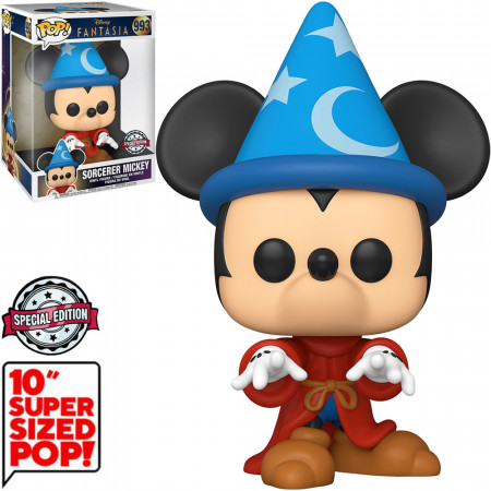 Funko Pop Disney Fantasia Exclusive - Sorcerer Mickey 993 (super Sized 10