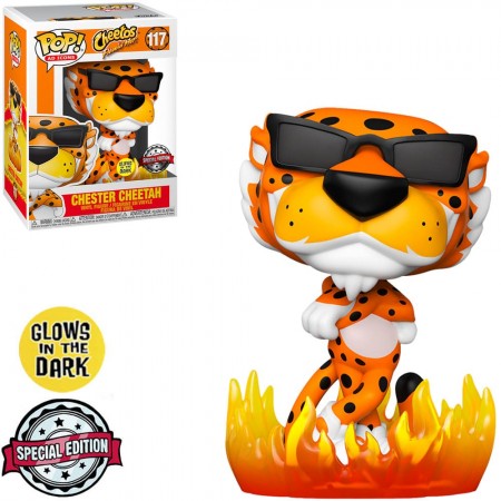 Funko Pop Ad Icons Cheetos Exclusive - Chester Cheetah 117 (glows In The Dark)